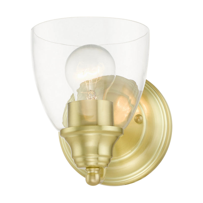 Livex Lighting 15131-12 One Light Vanity, Satin Brass