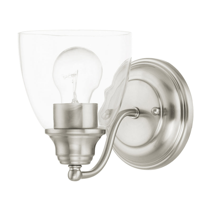 Livex Lighting 15131-91 One Light Vanity, Brushed Nickel