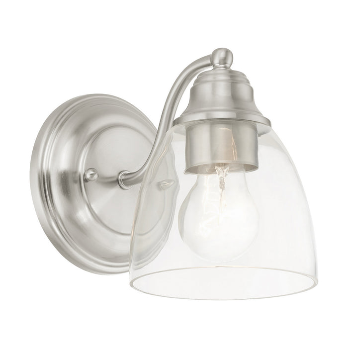 Livex Lighting 15131-91 One Light Vanity, Brushed Nickel