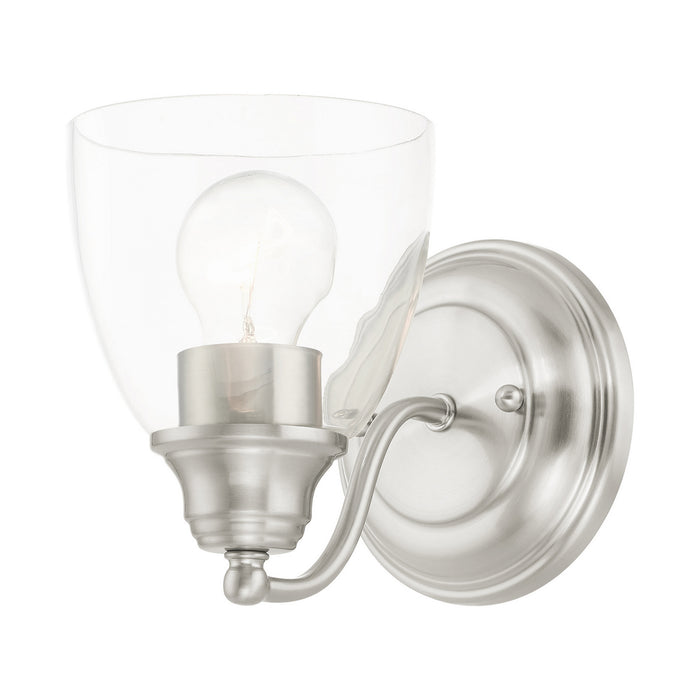 Livex Lighting 15131-91 One Light Vanity, Brushed Nickel