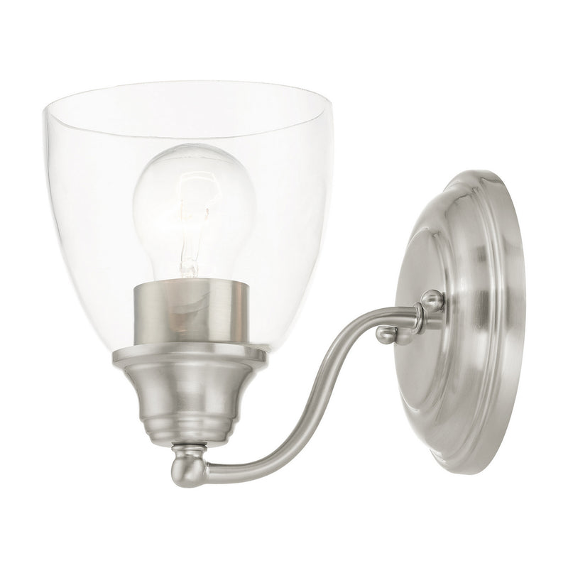 Livex Lighting 15131-91 One Light Vanity, Brushed Nickel