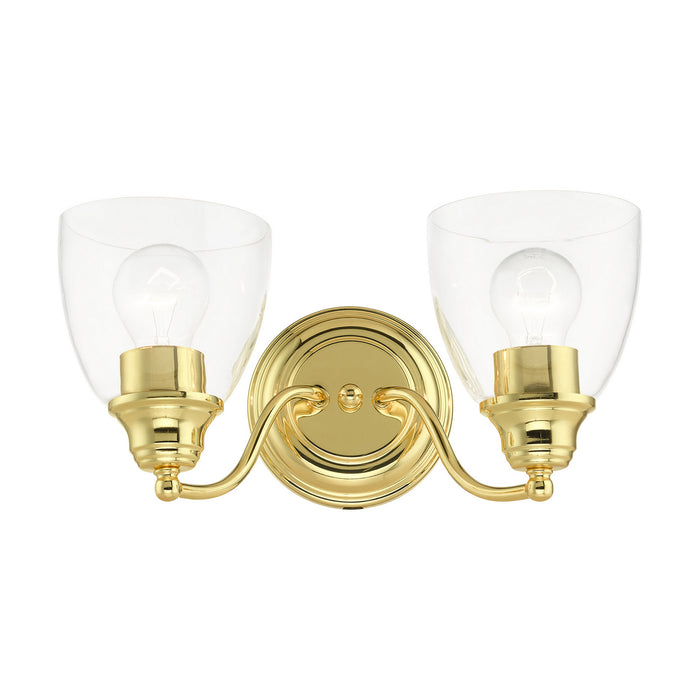 Livex Lighting 15132-02 Two Light Vanity, Polished Brass