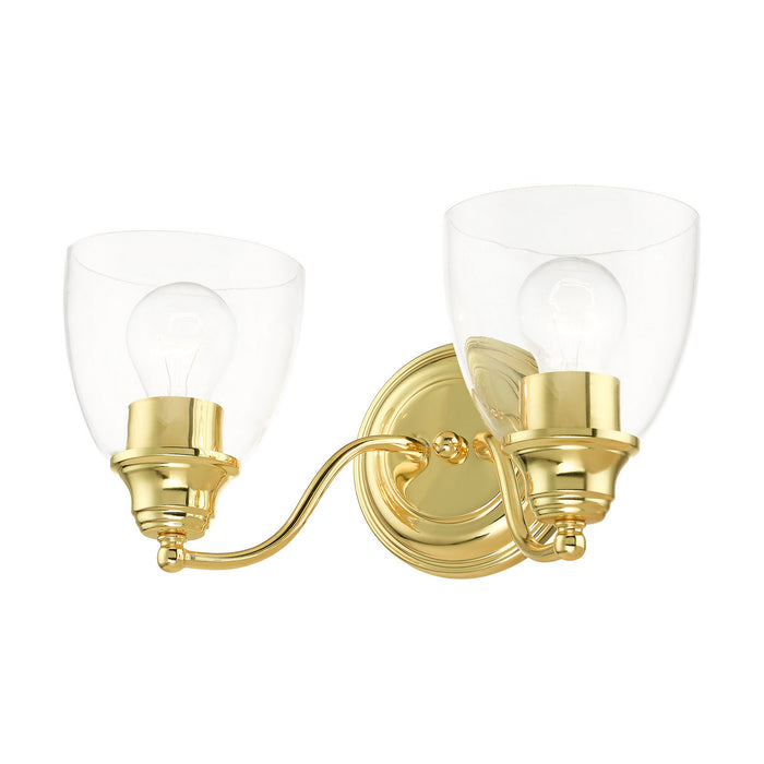 Livex Lighting 15132-02 Two Light Vanity, Polished Brass