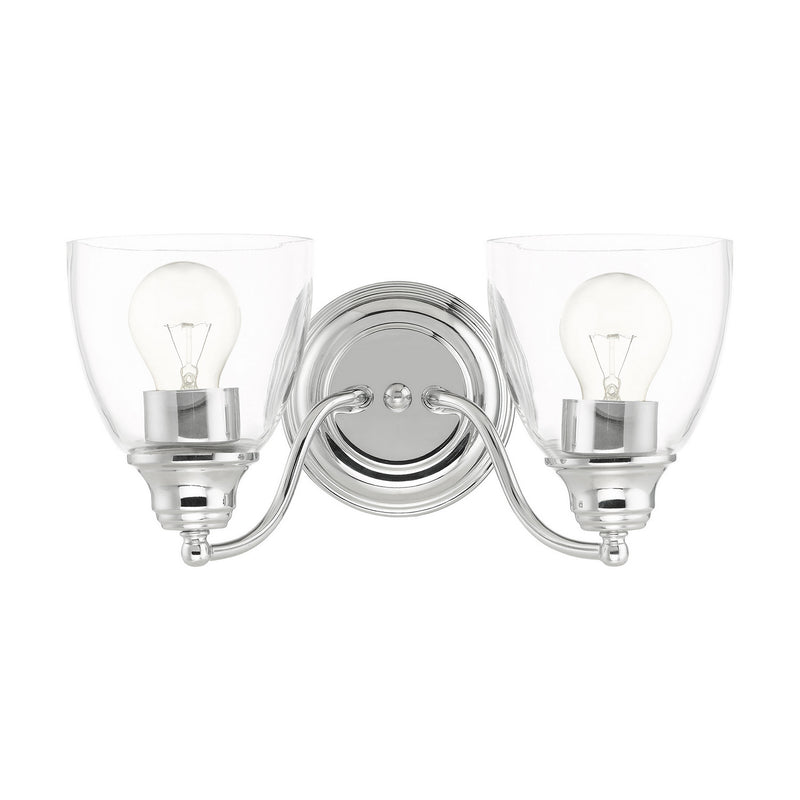 Livex Lighting 15132-05 Two Light Vanity, Polished Chrome