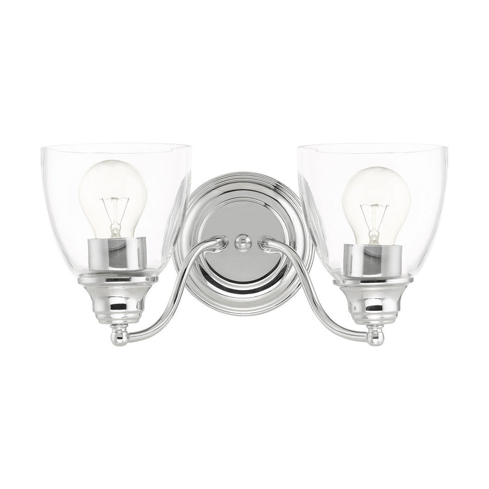 Livex Lighting 15132-05 Two Light Vanity, Polished Chrome