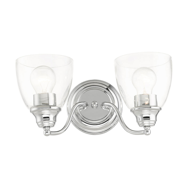 Livex Lighting 15132-05 Two Light Vanity, Polished Chrome