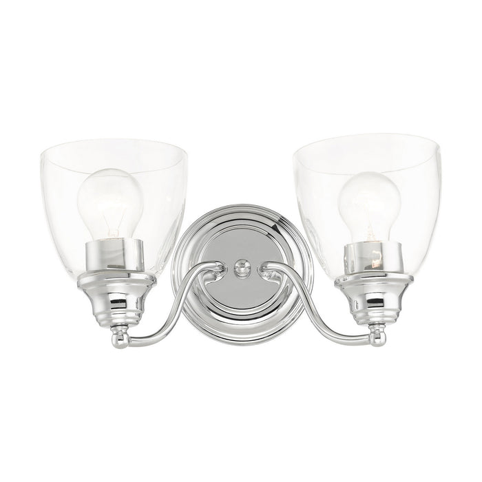 Livex Lighting 15132-05 Two Light Vanity, Polished Chrome