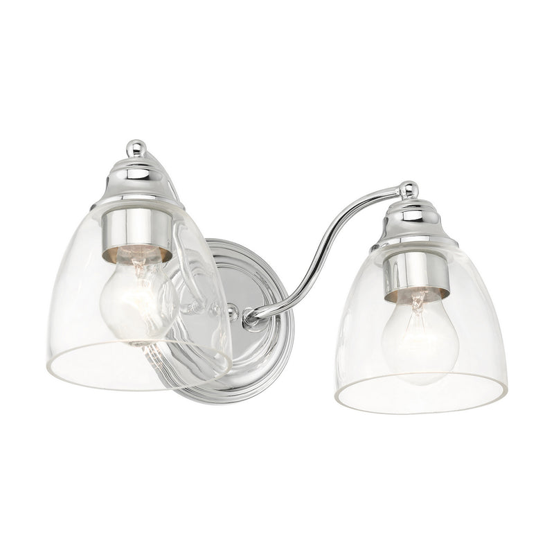 Livex Lighting 15132-05 Two Light Vanity, Polished Chrome