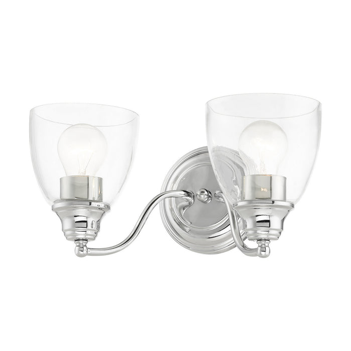Livex Lighting 15132-05 Two Light Vanity, Polished Chrome