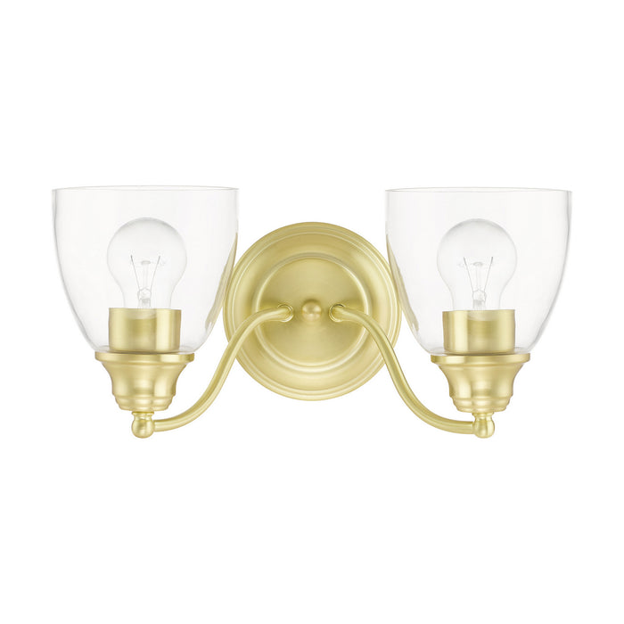Livex Lighting 15132-12 Two Light Vanity, Satin Brass