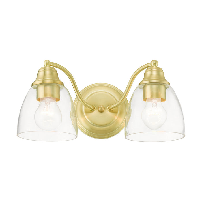 Livex Lighting 15132-12 Two Light Vanity, Satin Brass