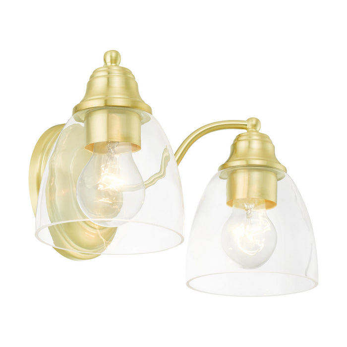 Livex Lighting 15132-12 Two Light Vanity, Satin Brass