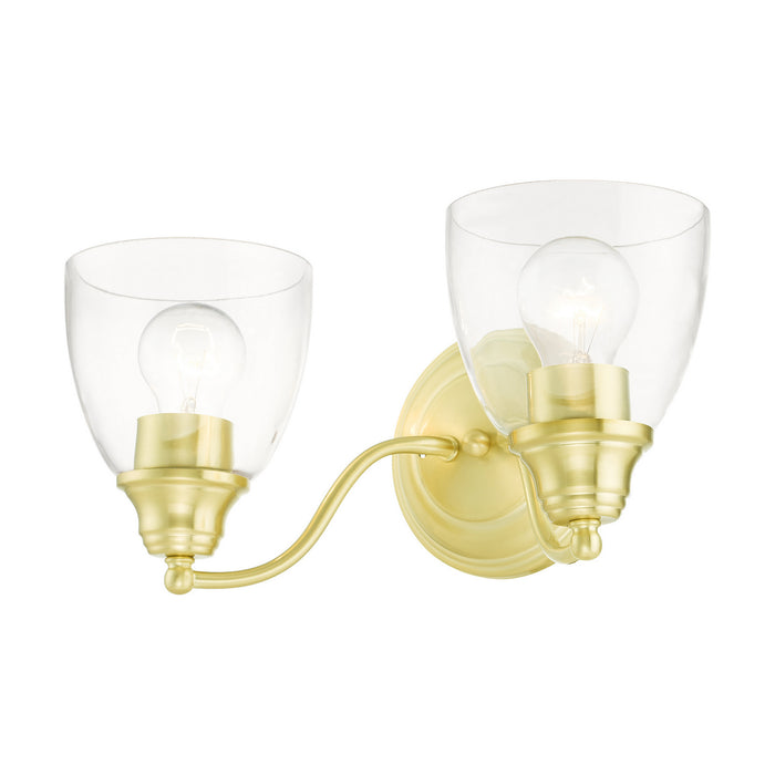 Livex Lighting 15132-12 Two Light Vanity, Satin Brass