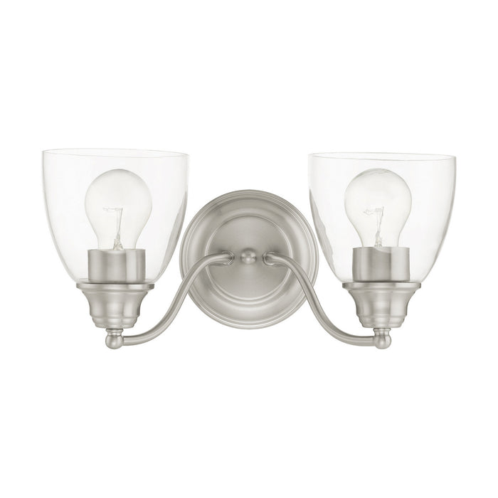 Livex Lighting 15132-91 Two Light Vanity, Brushed Nickel