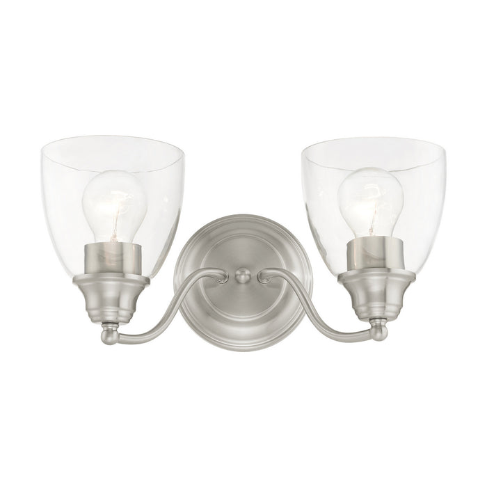 Livex Lighting 15132-91 Two Light Vanity, Brushed Nickel