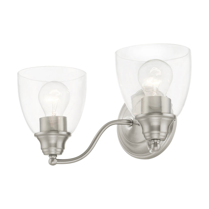 Livex Lighting 15132-91 Two Light Vanity, Brushed Nickel