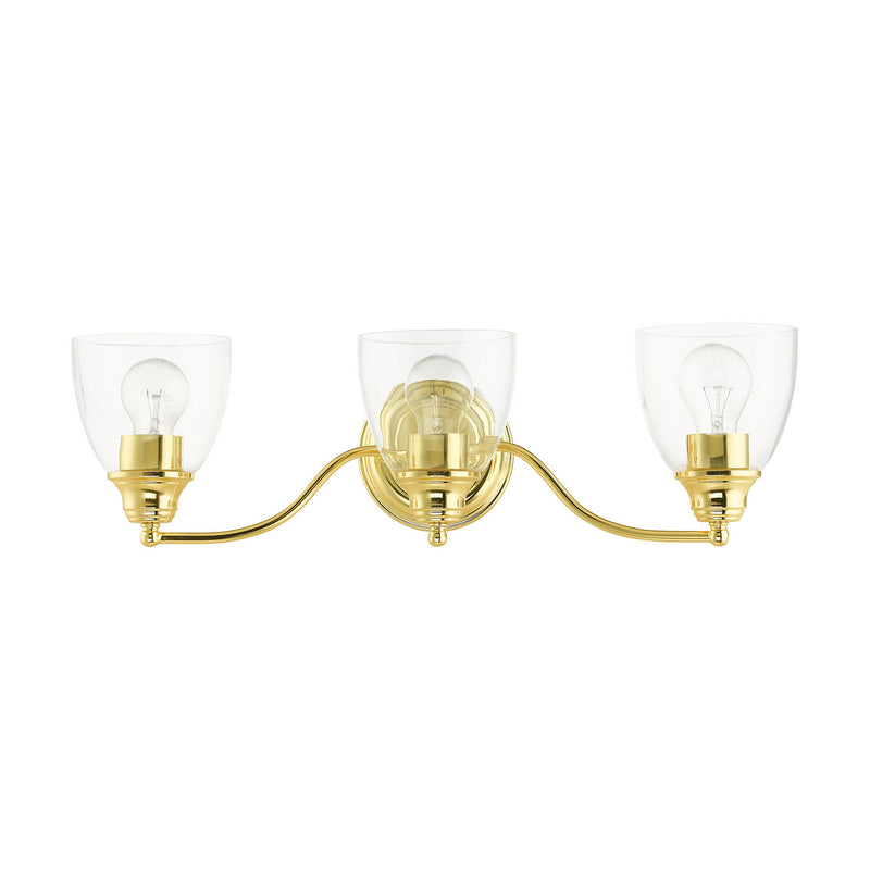 Livex Lighting 15133-02 Three Light Vanity, Polished Brass