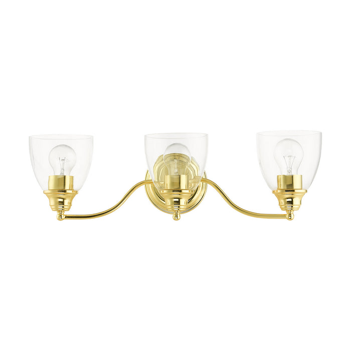 Livex Lighting 15133-02 Three Light Vanity, Polished Brass