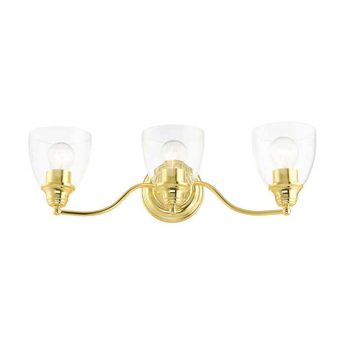 Livex Lighting 15133-02 Three Light Vanity, Polished Brass