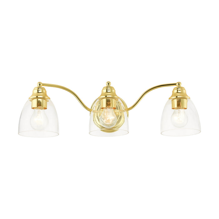 Livex Lighting 15133-02 Three Light Vanity, Polished Brass
