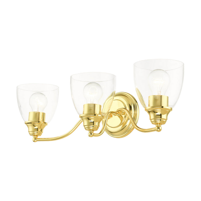 Livex Lighting 15133-02 Three Light Vanity, Polished Brass