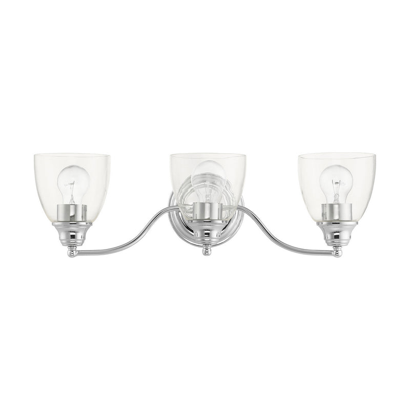 Livex Lighting 15133-05 Three Light Vanity, Polished Chrome