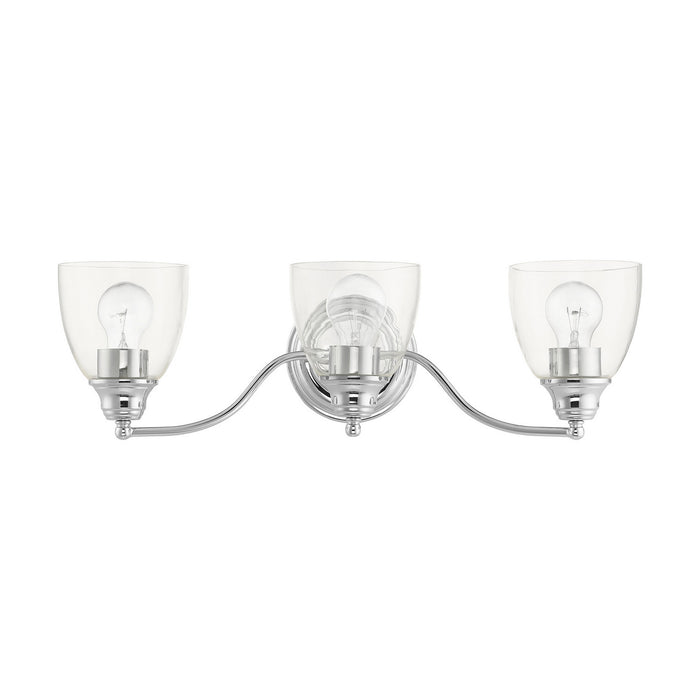 Livex Lighting 15133-05 Three Light Vanity, Polished Chrome