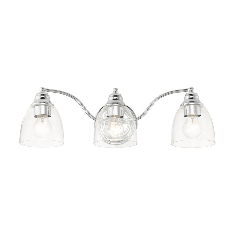 Livex Lighting 15133-05 Three Light Vanity, Polished Chrome