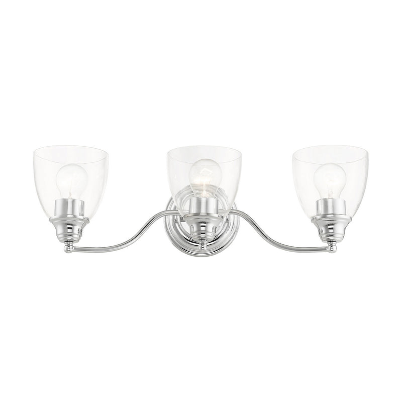 Livex Lighting 15133-05 Three Light Vanity, Polished Chrome