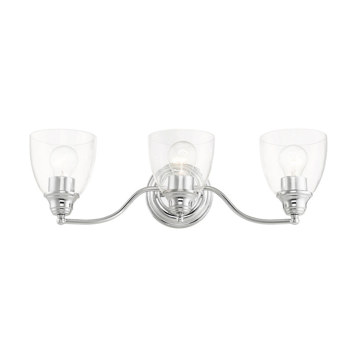 Livex Lighting 15133-05 Three Light Vanity, Polished Chrome