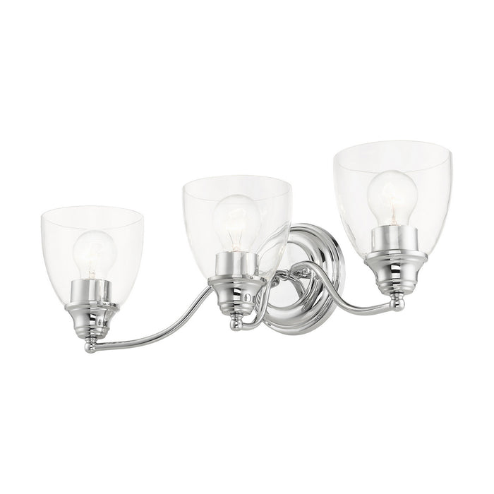 Livex Lighting 15133-05 Three Light Vanity, Polished Chrome