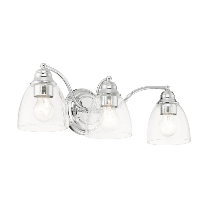 Livex Lighting 15133-05 Three Light Vanity, Polished Chrome