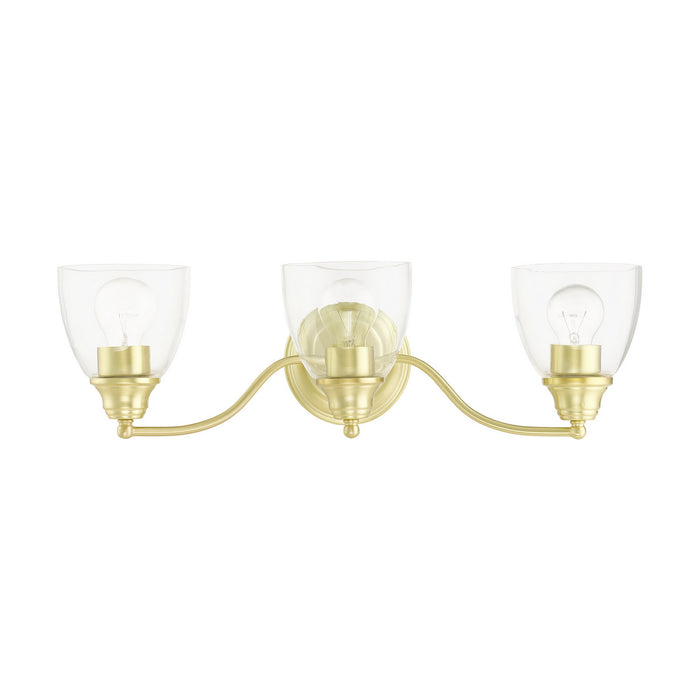 Livex Lighting 15133-12 Three Light Vanity, Satin Brass