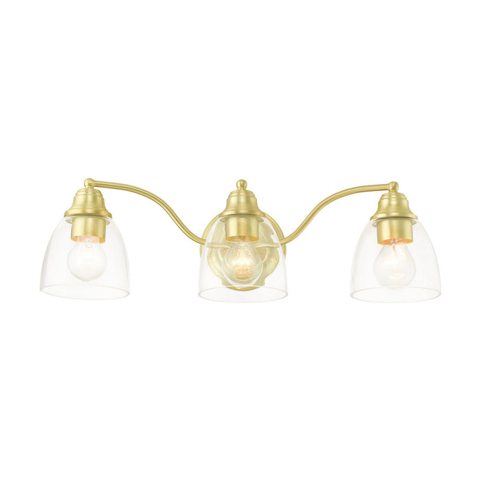 Livex Lighting 15133-12 Three Light Vanity, Satin Brass