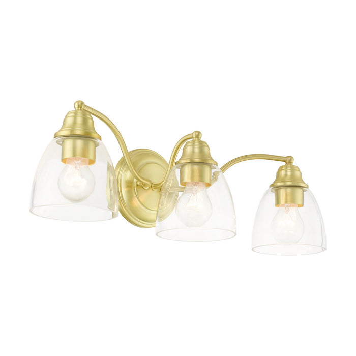 Livex Lighting 15133-12 Three Light Vanity, Satin Brass