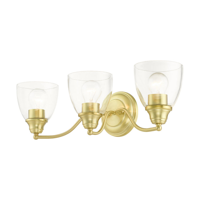 Livex Lighting 15133-12 Three Light Vanity, Satin Brass