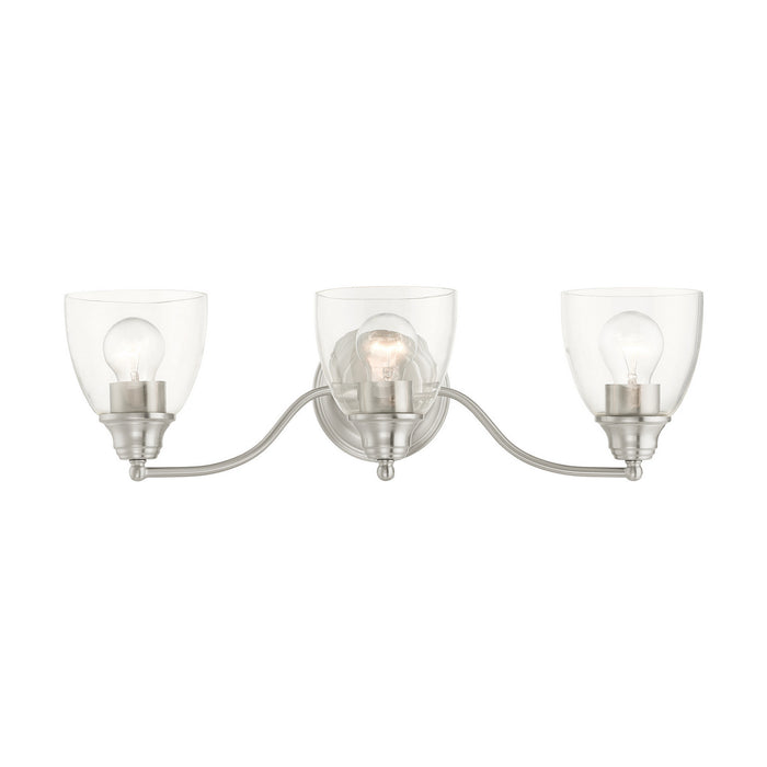 Livex Lighting 15133-91 Three Light Vanity, Brushed Nickel