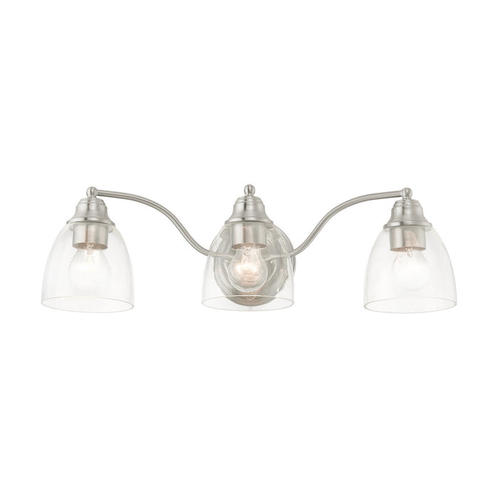 Livex Lighting 15133-91 Three Light Vanity, Brushed Nickel