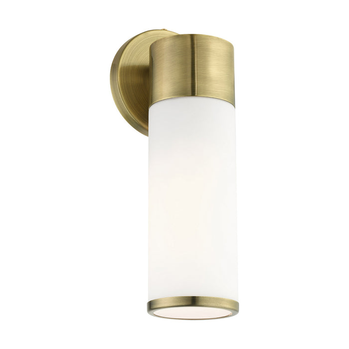 Livex Lighting 16561-01 One Light Wall Sconce, Antique Brass