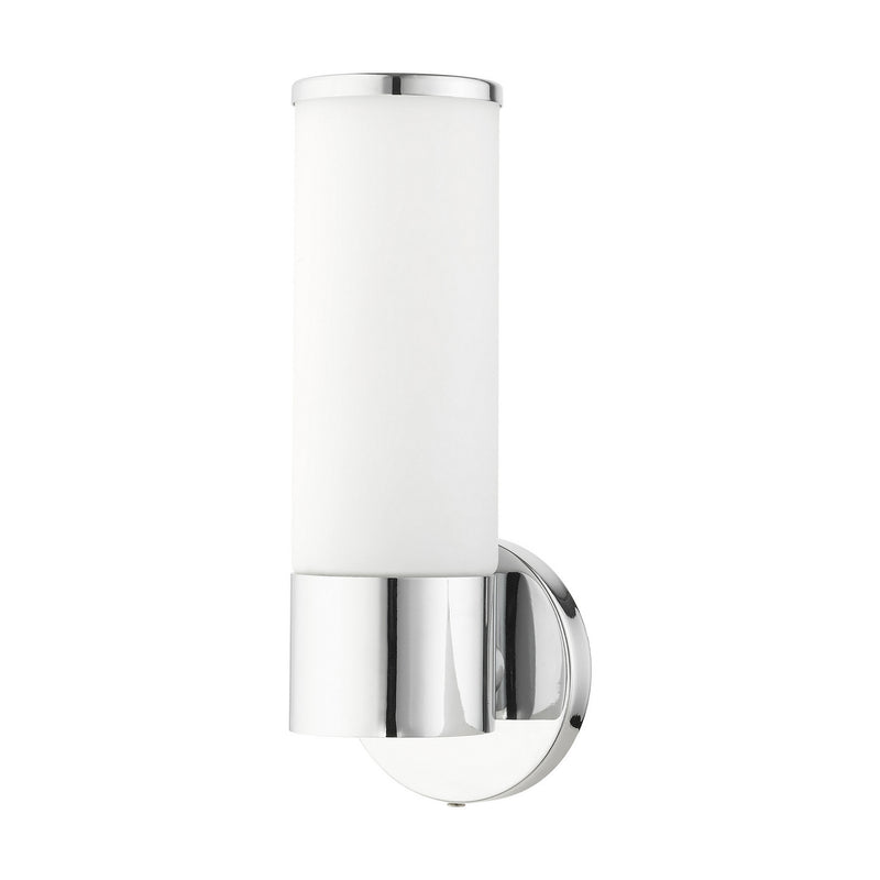 Livex Lighting 16561-05 One Light Wall Sconce, Polished Chrome