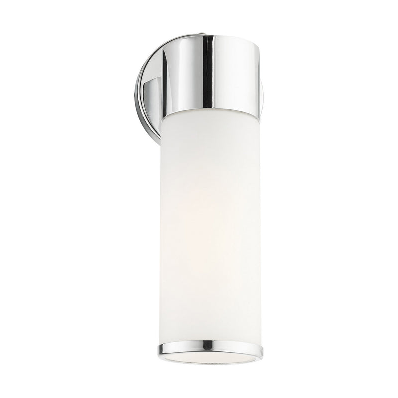 Livex Lighting 16561-05 One Light Wall Sconce, Polished Chrome