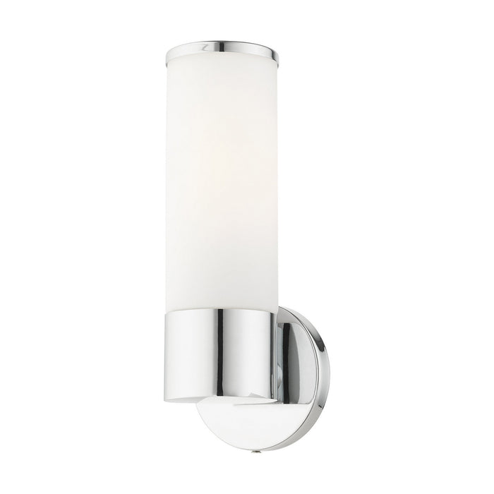 Livex Lighting 16561-05 One Light Wall Sconce, Polished Chrome