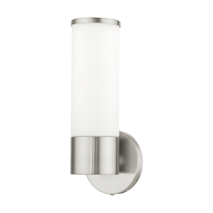 Livex Lighting 16561-91 One Light Wall Sconce, Brushed Nickel