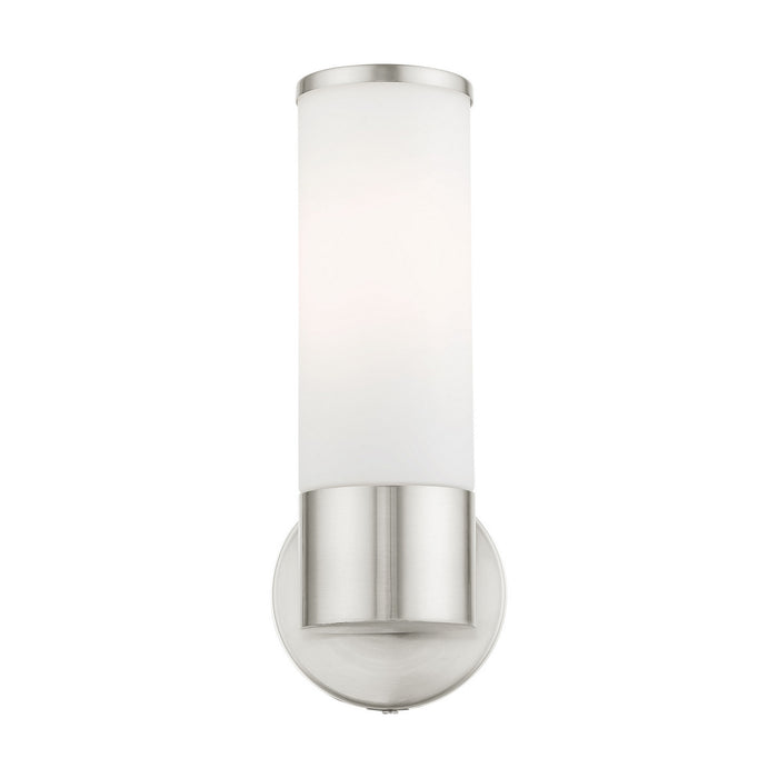 Livex Lighting 16561-91 One Light Wall Sconce, Brushed Nickel