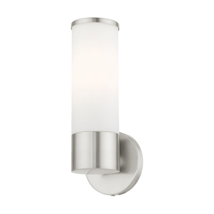 Livex Lighting 16561-91 One Light Wall Sconce, Brushed Nickel