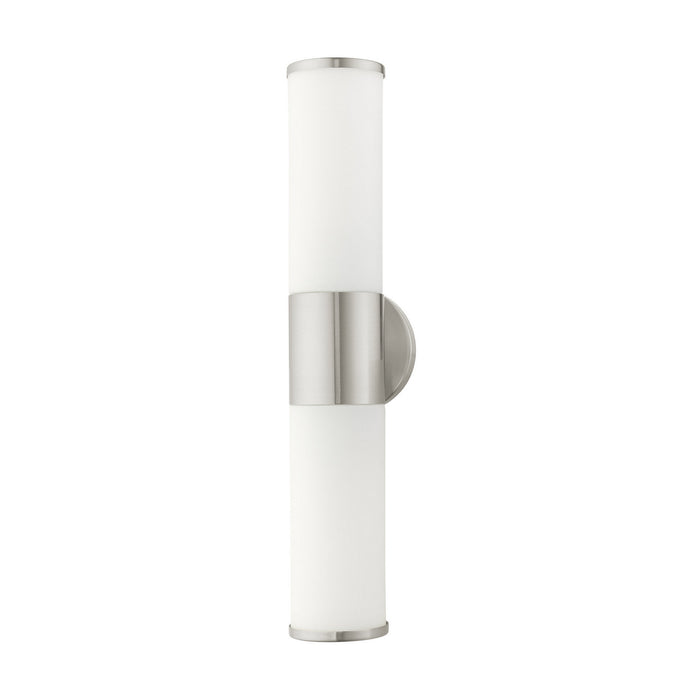 Livex Lighting 16562-91 Two Light Vanity, Brushed Nickel