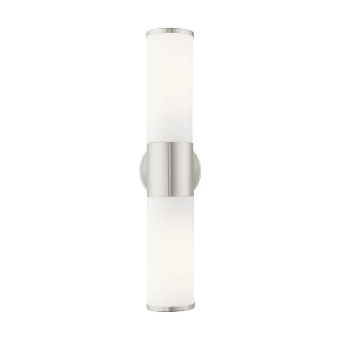 Livex Lighting 16562-91 Two Light Vanity, Brushed Nickel