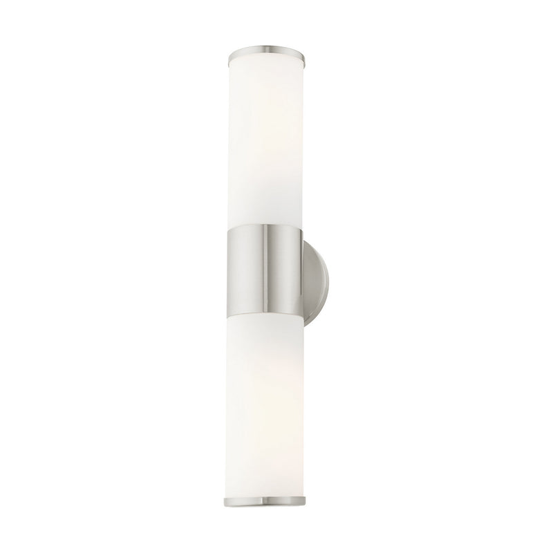 Livex Lighting 16562-91 Two Light Vanity, Brushed Nickel