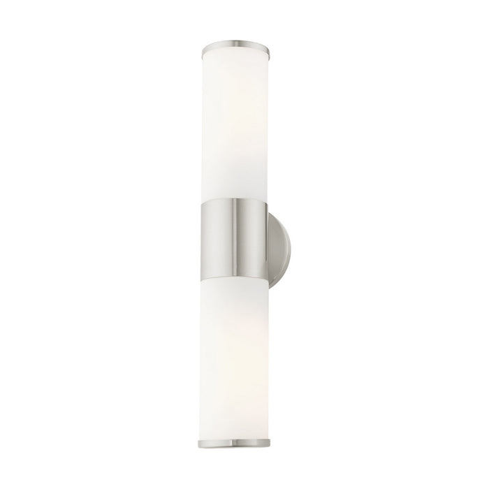 Livex Lighting 16562-91 Two Light Vanity, Brushed Nickel
