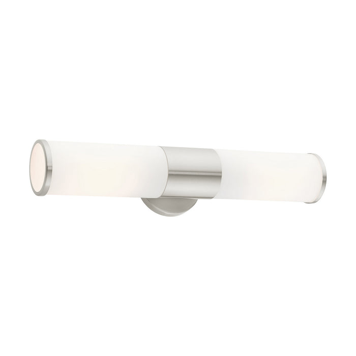 Livex Lighting 16562-91 Two Light Vanity, Brushed Nickel